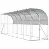 vidaXL Koko&scaron;ja kletka ob steni Srebrna 600 x 150 x 215 cm