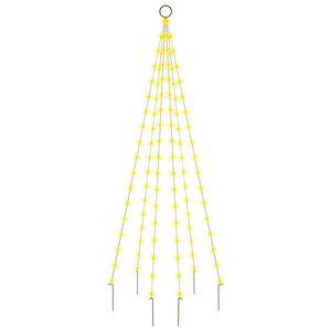 vidaXL Novoletna jelka iz 108 toplo belih LED lučk 180 cm