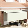 vidaXL Retraktilna tenda krema 350 x 200 cm Poliester in aluminij