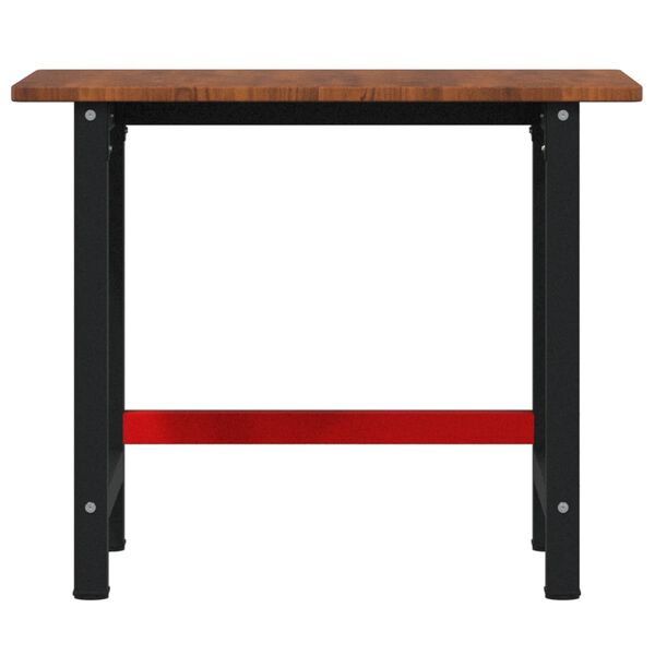 vidaXL Delovna miza temno rjava 100x60x81,5 cm hrastovina pravokotna