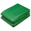 vidaXL Tarpaulin s očesi 2 kos Zelena 1,5 x 20 m 260 gsm PE