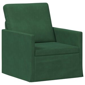 vidaXL Enosobna sofa Jungle Zelena 70 x 81 x 82 cm Žametna tkanina