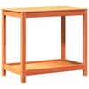 vidaXL Miza za sajenje s polico vo&scaron;čeno rjava 82,5x50x75 cm borovina
