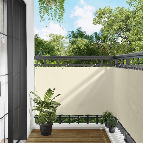 vidaXL Balconska mreža PU premazan oxford alu