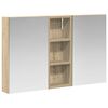 vidaXL Komplet omaric za kopalnico 3 kos 80 x 10,5 x 50 cm