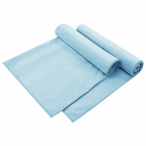 vidaXL Zunanje brisače za stole 2 kos Modra 130 x 60 cm