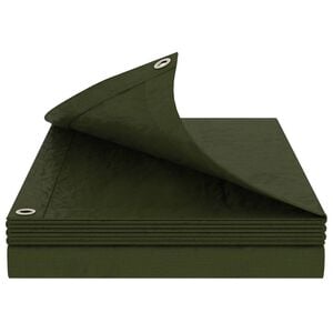 vidaXL Tarpaulin s očesi Zelena 2 x 3 m 260 gsm PE