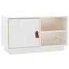 vidaXL TV omarica bela 70x34x40 cm trdna borovina