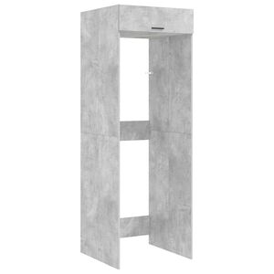 vidaXL Omara za pralni stroj Beton 67,5 x 68 x 200 cm Inženirski les
