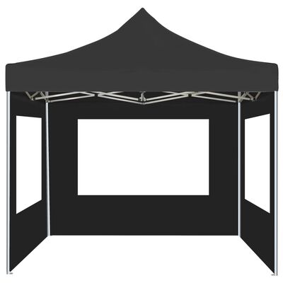 vidaXL Profesionalni šotor za zabave aluminij 3x3 m antraciten