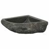 vidaXL Bazen Siva (30-37) x (30-37) x 12 cm Rečni kamen