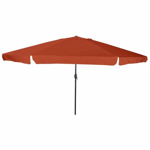 vidaXL Vrtni dežnik Terakota 394 x 394 x 248 cm Poliester in jeklo