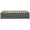 vidaXL Posteljni okvir brez vzmetnice temno siv 120x200 cm blago