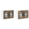 vidaXL Kuhinjski element 2 pcs Dimljeni oreh 60 x 31 x 40 cm