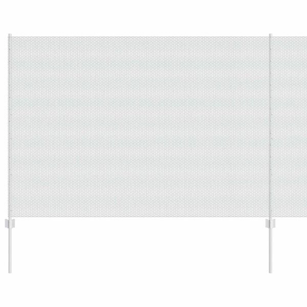 vidaXL Ograja s stebrom srebrna 1,6 x 50 m Jeklo