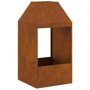 vidaXL Ogenj Rjava 50 x 50 x 100 cm Jeklo