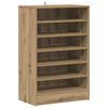 vidaXL Omarica za čevlje artisan hrast 60x35x92 cm inženirski les