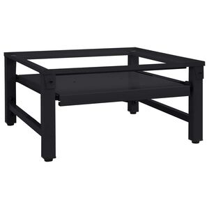 vidaXL Pedestal za pralni stroj Črna 62 x 60,5 x 32,5 cm Jeklo
