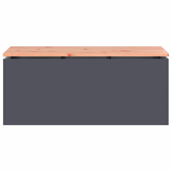 vidaXL Vrtna klop Antracit 100 x 40 x 43 cm Jeklo