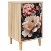 vidaXL Nočna omarica BORNE Sonoma hrast 36 x 33 x 60 cm Inženirski les