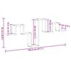 vidaXL Stenska polica Star les 104,5 x 10 x 43 cm Konstruiran les