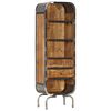 vidaXL Visoka omarica 40x30x126 cm trden mangov les