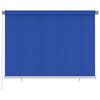 vidaXL Zunanja rolo senčila 205 (&Scaron;) x 140 (V) cm modra HDPE