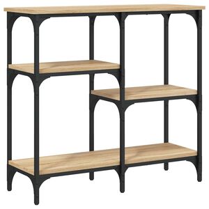 vidaXL Konzolna mizica sonoma hrast 80x29x75 cm inženirski les