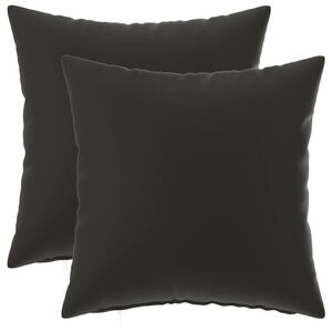 vidaXL Prevleka za blazino 2 pcs HEERLEN Črna 30 x 30 cm Poliester