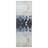 vidaXL Preproga runner LESAKA Srebrna 80 x 300 cm Diamantni žamet