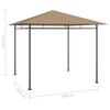 vidaXL Paviljon 3x3x2,7 m taupe 180 g/m²