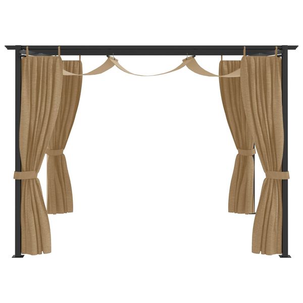 vidaXL Paviljon 4x3 m taupe