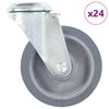 vidaXL Gibljiva kolesa z luknjami za sornik 24 kosov 100 mm