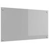 vidaXL Kuhinjski panel Svetlo siva 90 x 50 cm kaljeno steklo