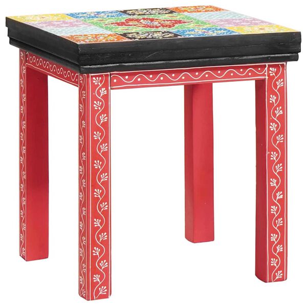 vidaXL Nesting miza Rjava 38 x 38 x 41.5 cm Trden mangov les