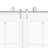 vidaXL Oprema za drsna vrata 200 cm nerjaveče jeklo srebrne barve