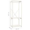 vidaXL Garderobna omara bela 60x40x167 cm kovina in iverna plo&scaron;ča