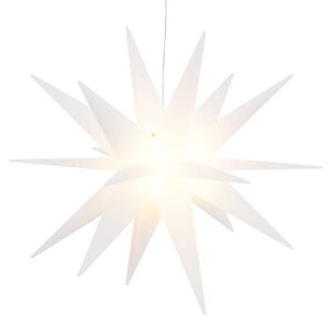 vidaXL Božična svetilka LED zložljiva bela 57 cm