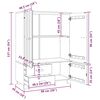 vidaXL Garderobna omara HAMAR medeno rjava 99x45x137 cm trdna borovina