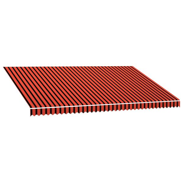 vidaXL Platno za tendo oranžno in rjavo 5x3 m