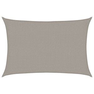 vidaXL Senčno jadro 160 g/m&sup2; pravokotno svetlo sivo 2x2,5 m HDPE