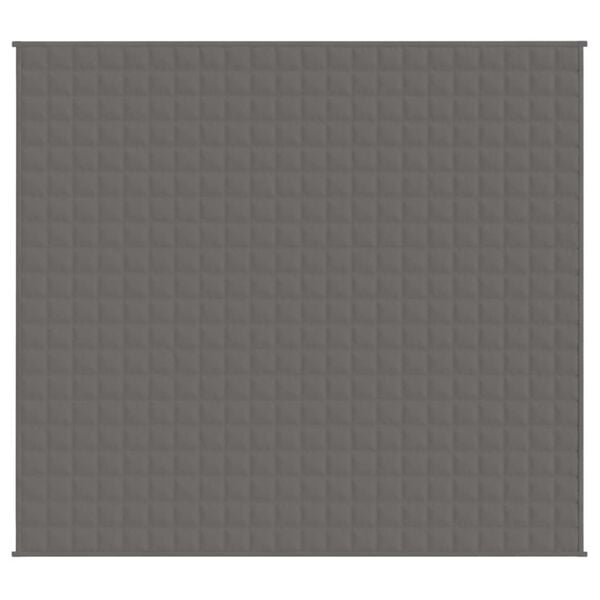 vidaXL Obtežena odeja siva 200x220 cm 13 kg blago