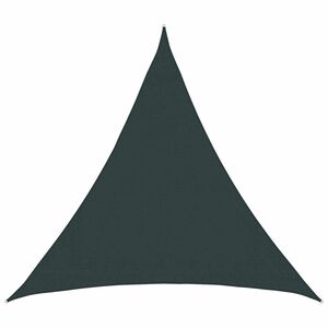 vidaXL Senčna platna 2 x 2 x 2 m HDPE Trikotna Temno zelena