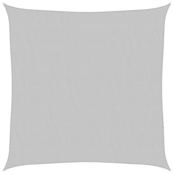 vidaXL Senčno jadro svetlo sivo 2x2 m 100 % poliester oxford
