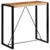 vidaXL Barska miza 110x55x110 cm trden predelan les