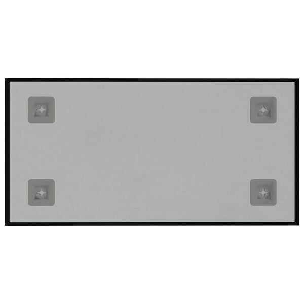 vidaXL Stenska magnetna tabla črna 40x20 cm kaljeno steklo