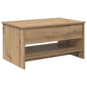 vidaXL Klubska miza Umetni hrast 80 x 50,5 x 41,5 cm Inženirski les