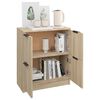 vidaXL Komoda sonoma hrast 60x30x70 cm konstruiran les