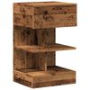 vidaXL Nočna omarica Old Wood 40x35x65 cm Inženirski les