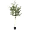 vidaXL Umetno oljčno drevo 700 listov 165 cm zelena